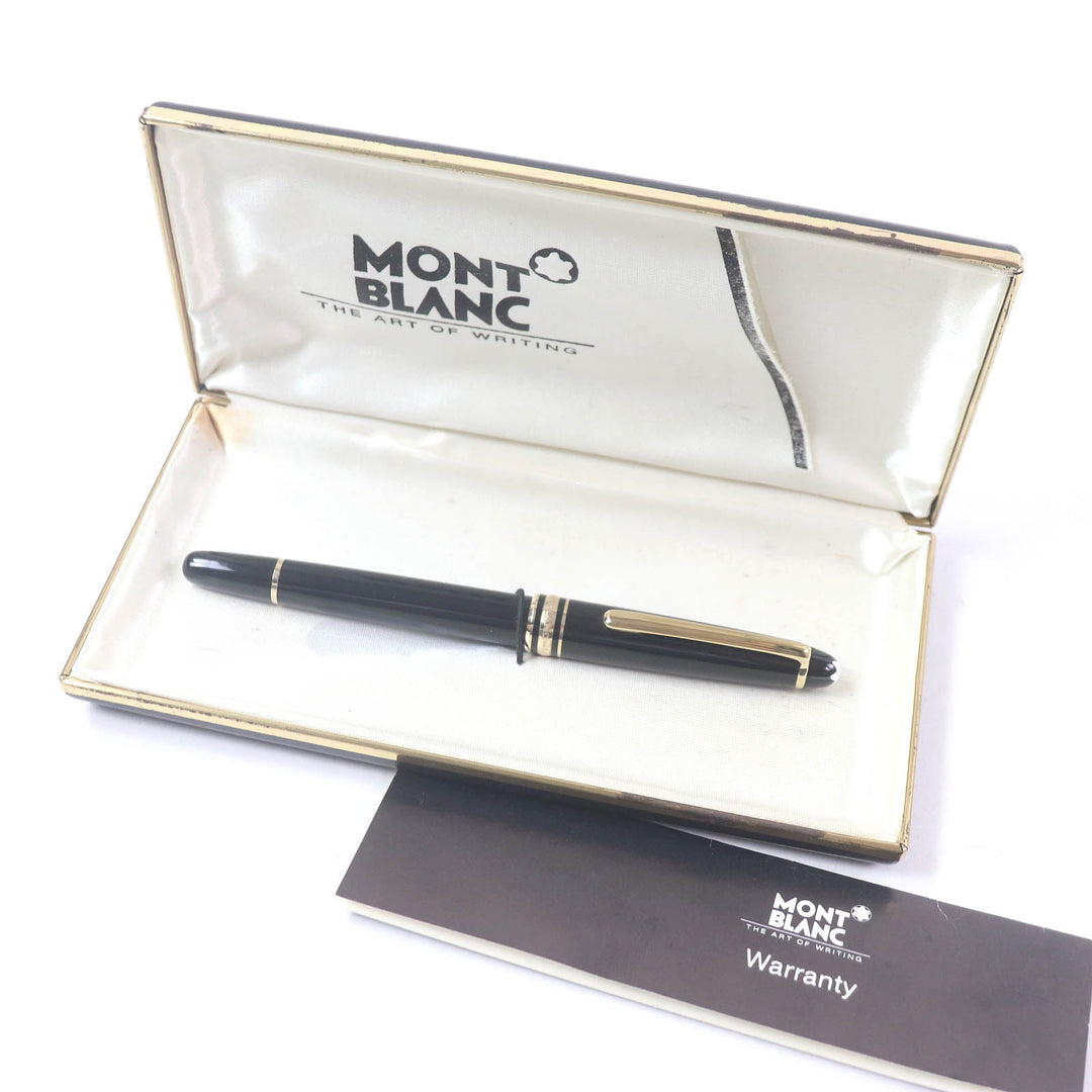 Very Good MONTBLANC fountain pen Meisterstück Classic Cap type black 14K mens