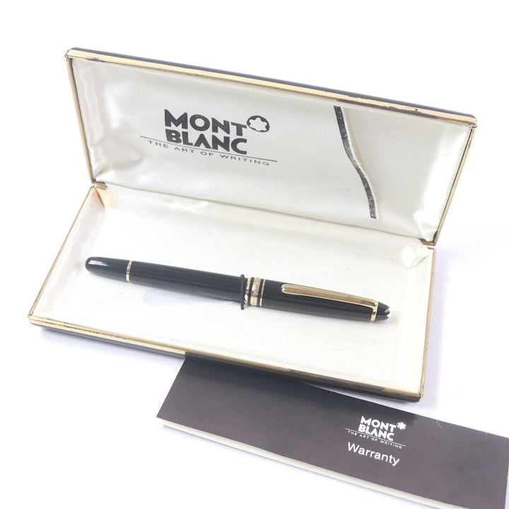 Very Good MONTBLANC fountain pen Meisterstück Classic Cap type black 14K mens
