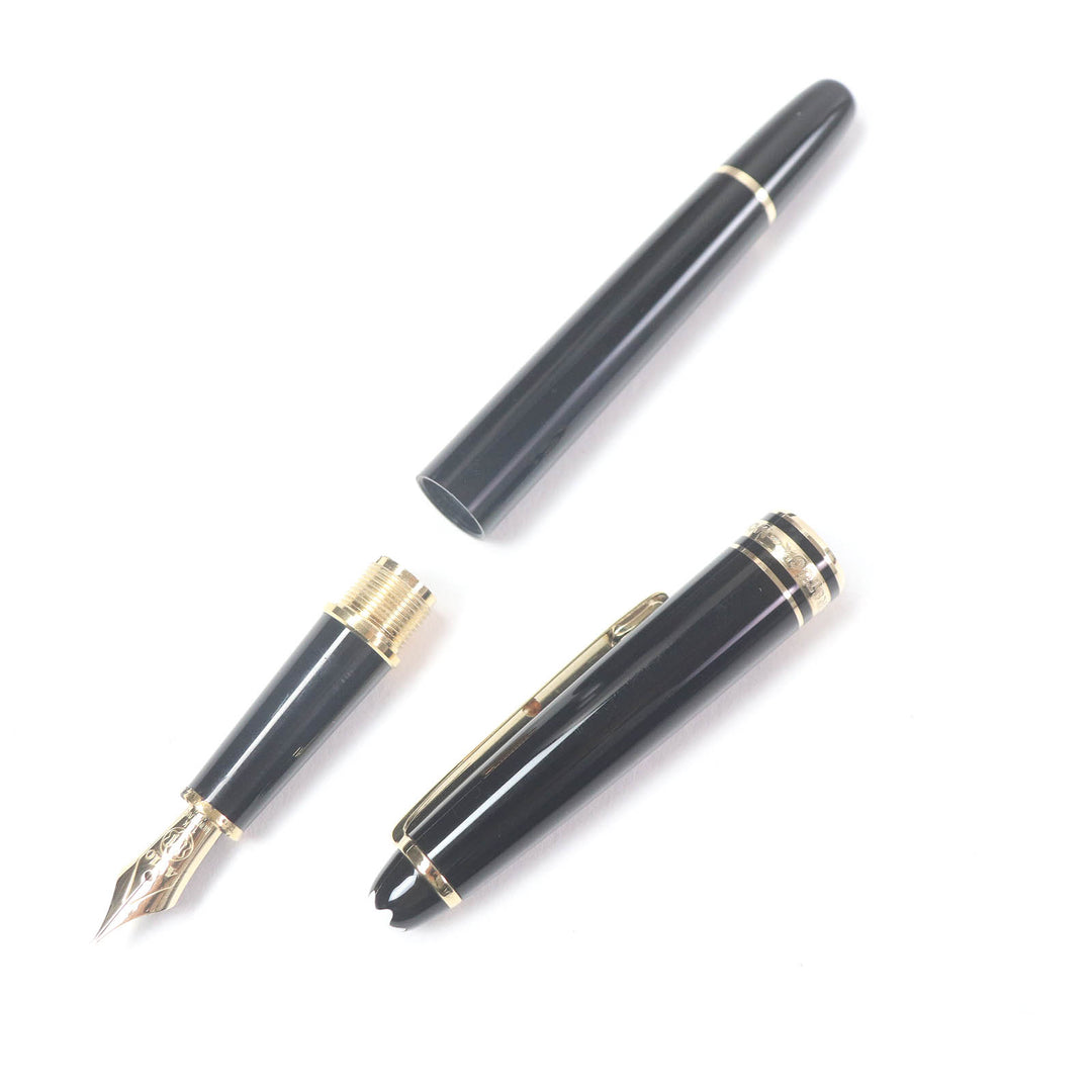 Very Good MONTBLANC fountain pen Meisterstück Classic Cap type black 14K mens