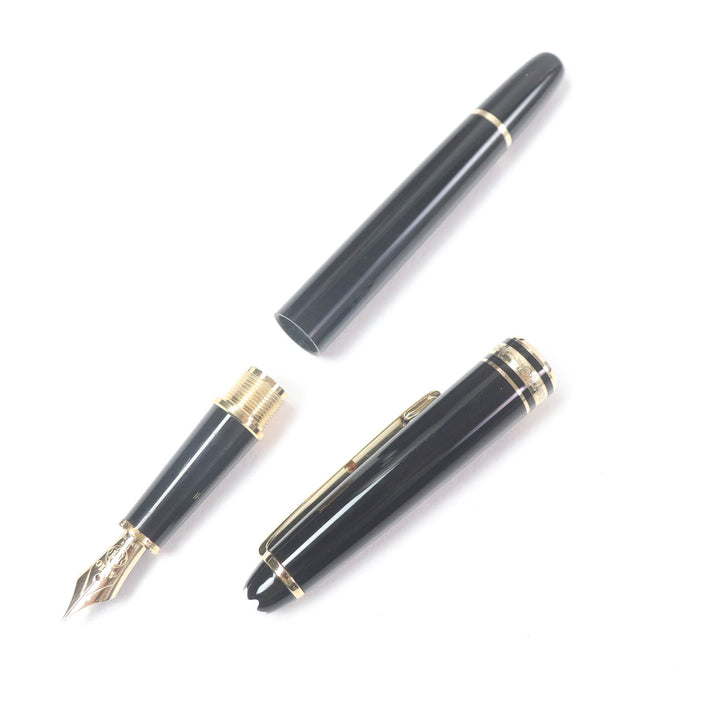 Very Good MONTBLANC fountain pen Meisterstück Classic Cap type black 14K mens