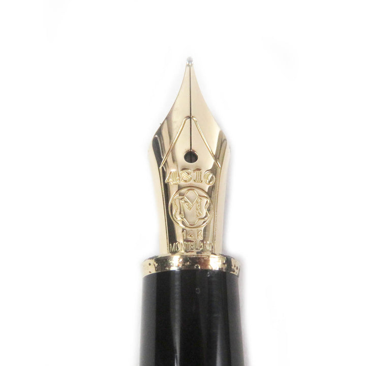 Very Good MONTBLANC fountain pen Meisterstück Classic Cap type black 14K mens