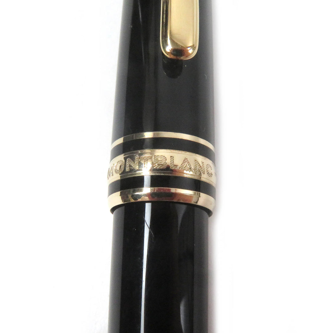 Very Good MONTBLANC fountain pen Meisterstück Classic Cap type black 14K mens