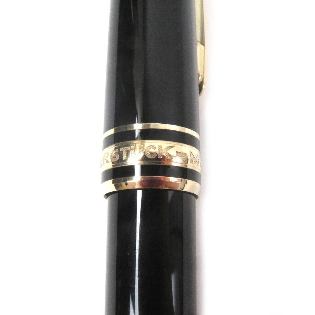 Very Good MONTBLANC fountain pen Meisterstück Classic Cap type black 14K mens