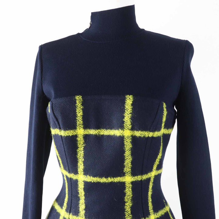 Excellent Christian Dior one piece Runway-worn check Women 38 5A21617A1161
