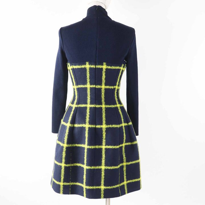 Excellent Christian Dior one piece Runway-worn check Women 38 5A21617A1161