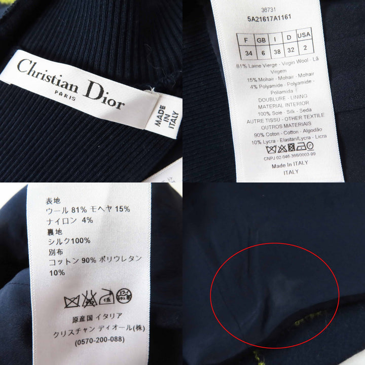Excellent Christian Dior one piece Runway-worn check Women 38 5A21617A1161