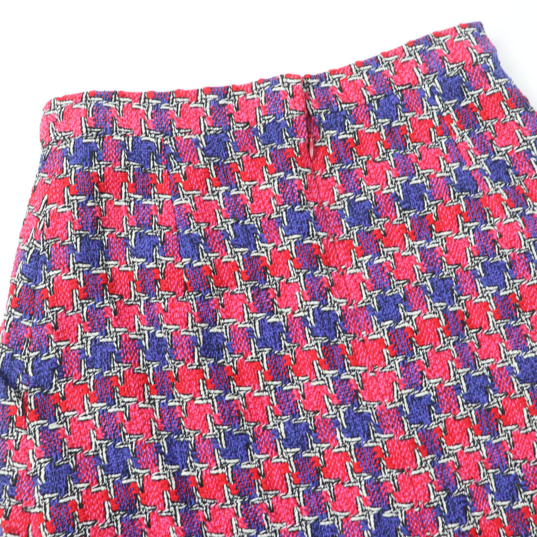 Excellent CHANEL Tight Skirt COCO Mark button multicolor silk Women 36 P51393V38323