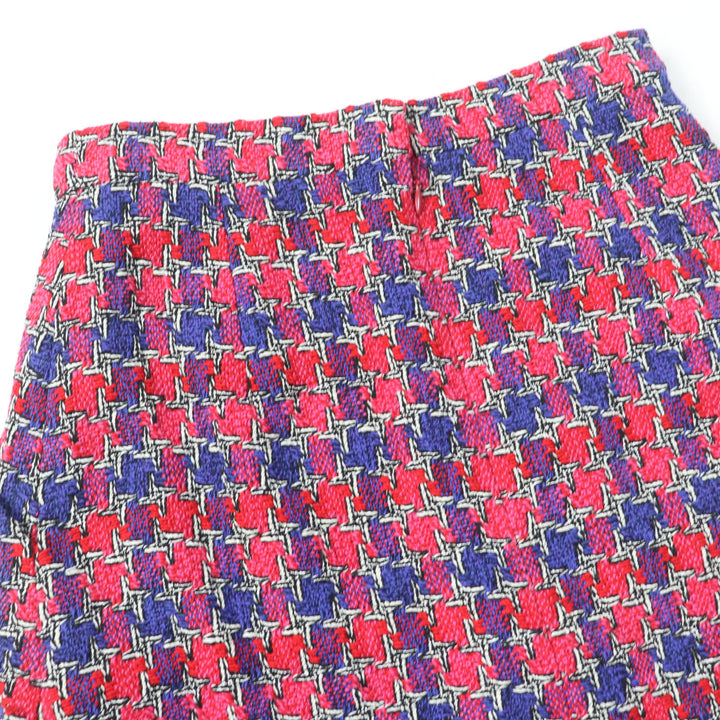 Excellent CHANEL Tight Skirt COCO Mark button multicolor silk Women 36 P51393V38323