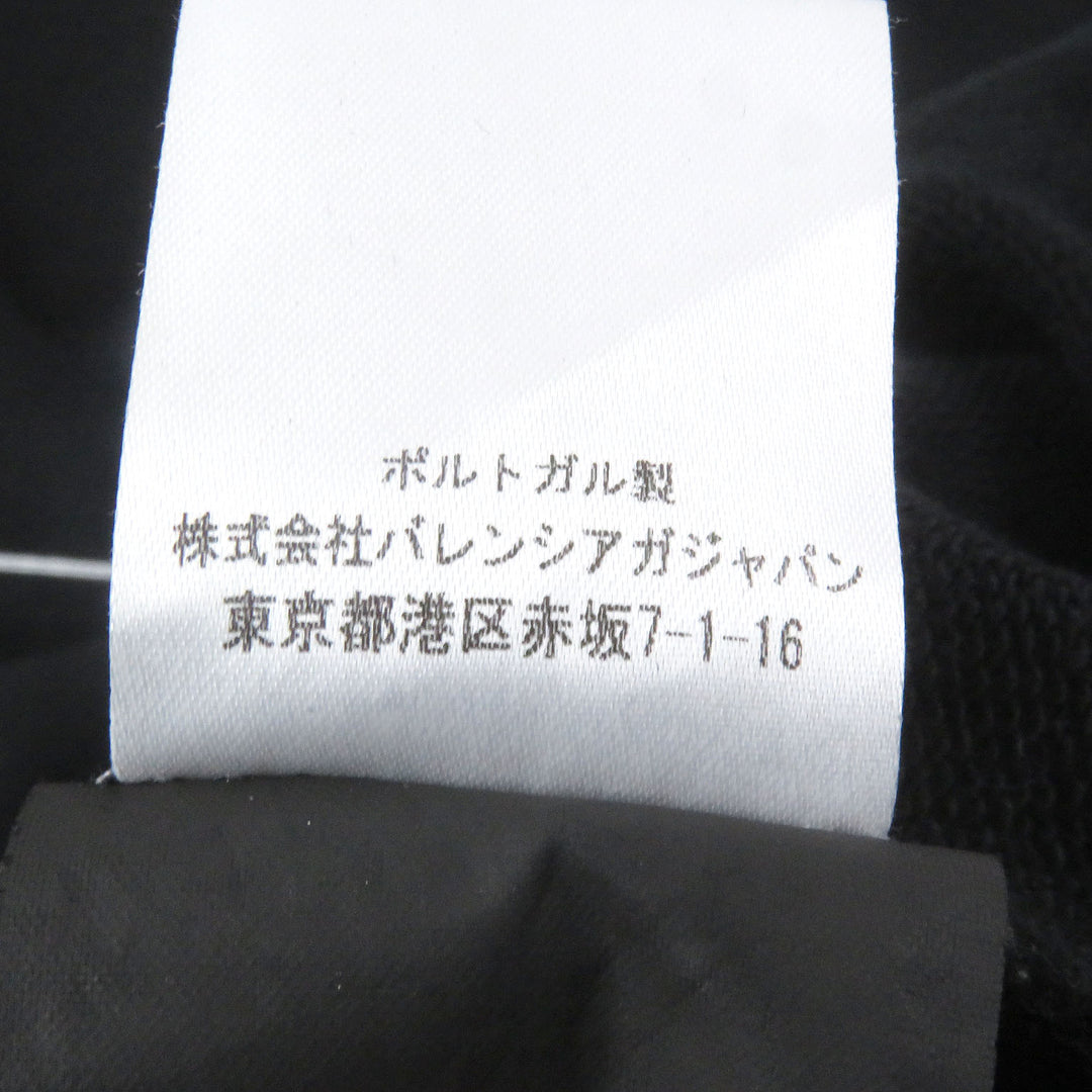 Great BALENCIAGA sweat HOMME embroidered oversized sweatshirt black cotton mens XL 485994
