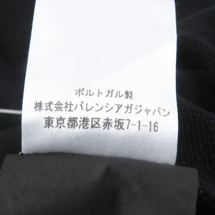Great BALENCIAGA sweat HOMME embroidered oversized sweatshirt black cotton mens XL 485994