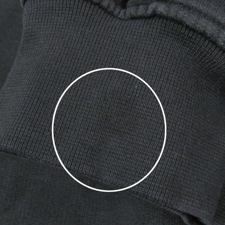 Great BALENCIAGA sweat HOMME embroidered oversized sweatshirt black cotton mens XL 485994