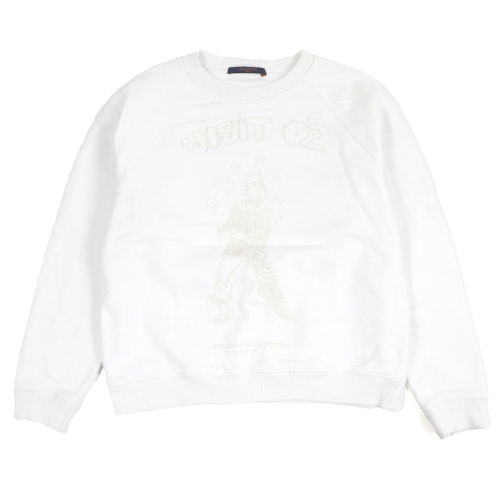 Great LOUIS VUITTON sweat The Wizard of Oz Plain Rainbow white cotton mens XS