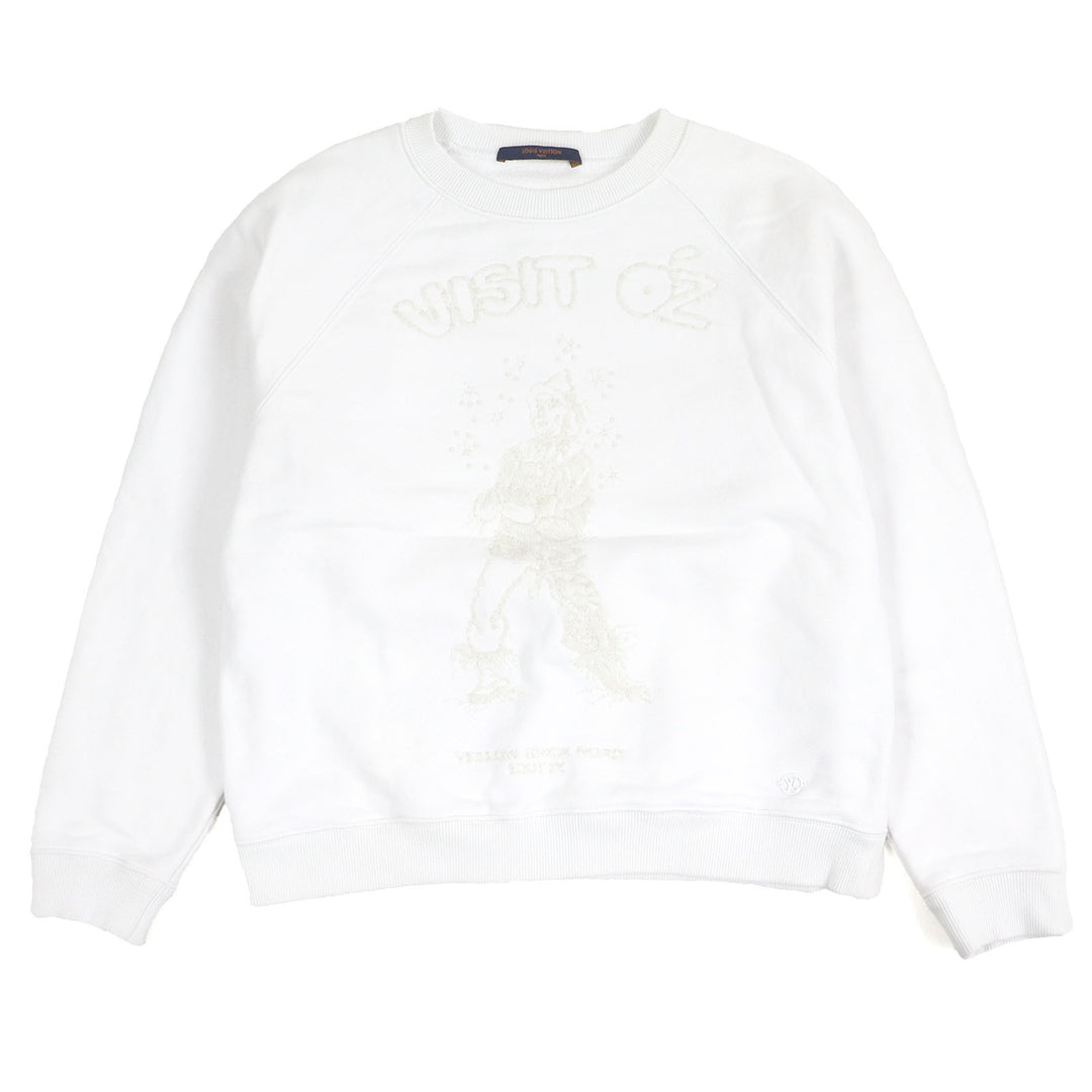 Great LOUIS VUITTON sweat The Wizard of Oz Plain Rainbow white cotton mens XS