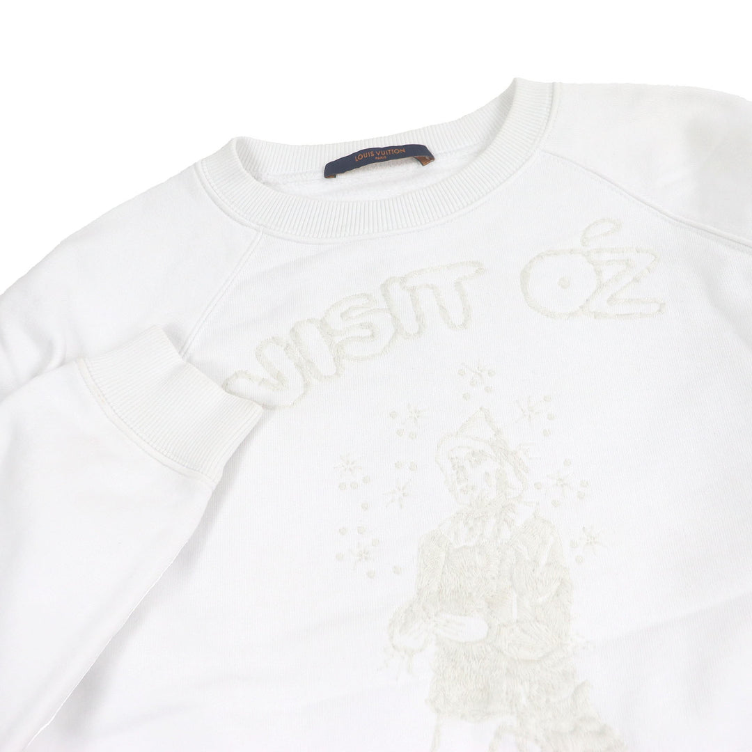 Great LOUIS VUITTON sweat The Wizard of Oz Plain Rainbow white cotton mens XS