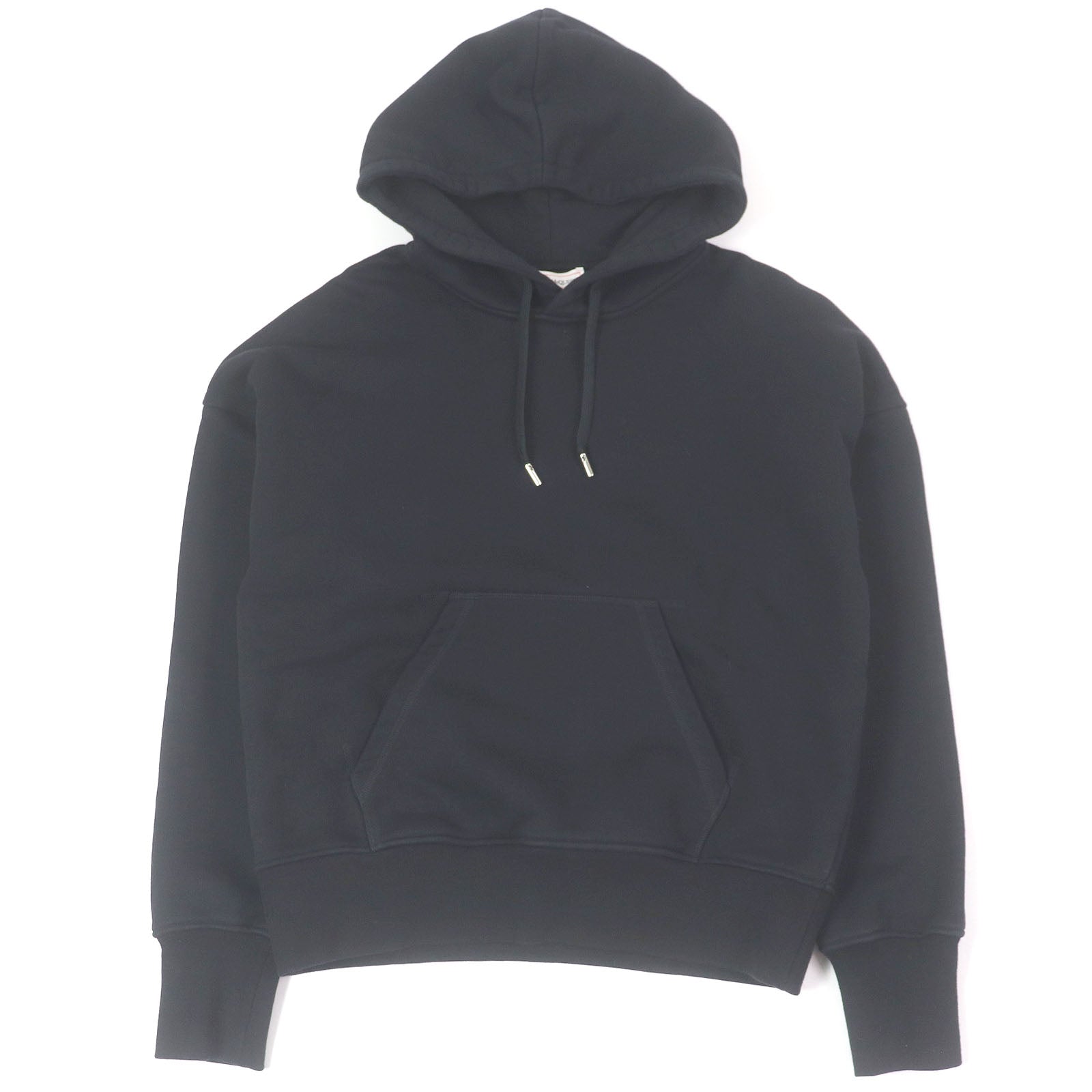 美品□Alexander McQueen アレキサンダーマックイーン 2022年製 722257 コットン100％ ロゴエンブロイダリー プルオーバー パーカー フーディー ブラック M イタリア製 正規品 メンズ Great Alexander McQueen Parker logo embroidered pullover black