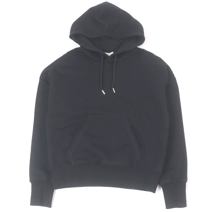 Great Alexander McQueen Parker logo embroidered pullover black cotton mens M 722257