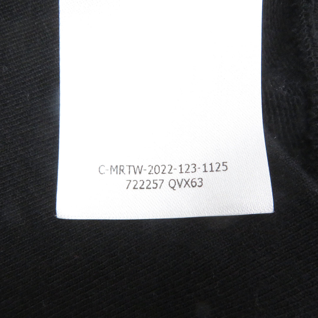 Great Alexander McQueen Parker logo embroidered pullover black cotton mens M