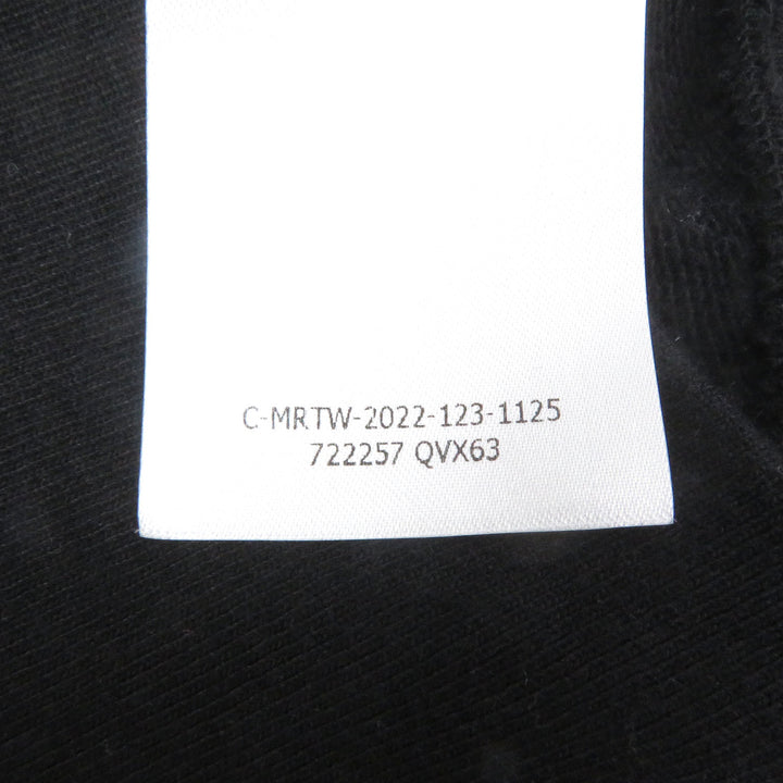 Great Alexander McQueen Parker logo embroidered pullover black cotton mens M