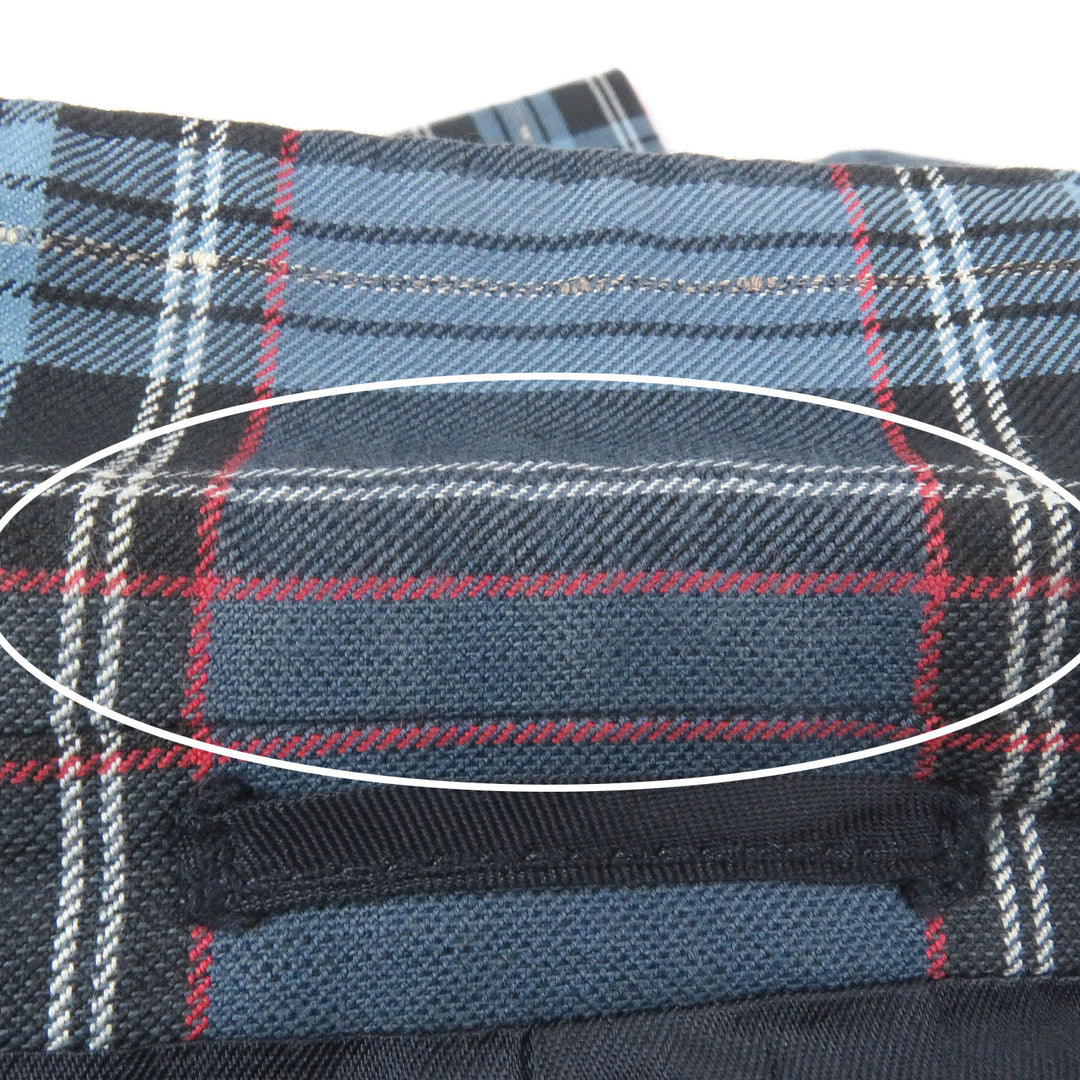 Great Gabriele Pasini Jacket Tartan Check Single Blazer Unconstructed blue mens
