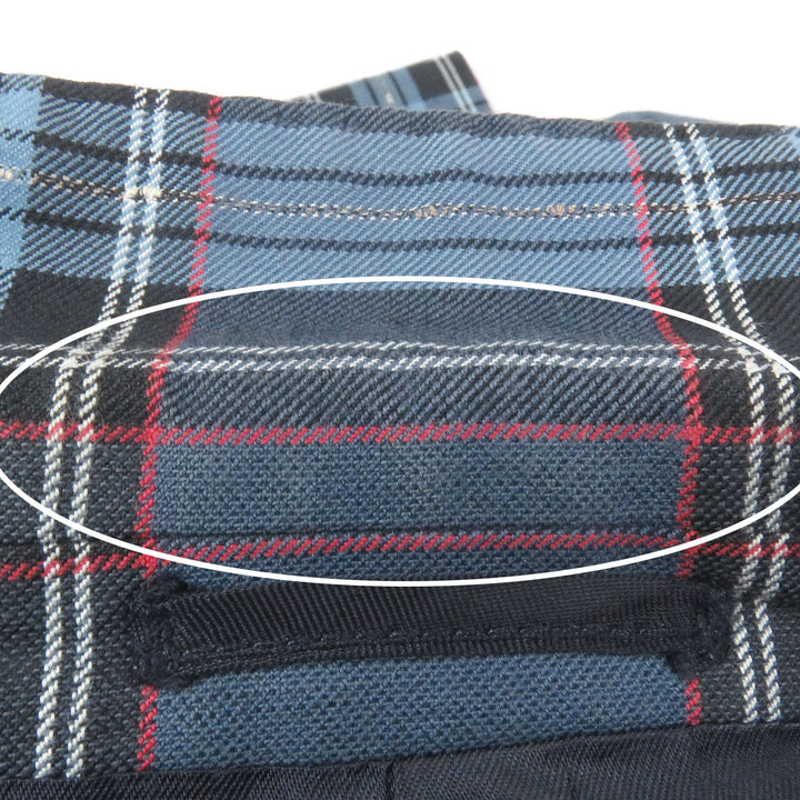 Great Gabriele Pasini Jacket Tartan Check Single Blazer Unconstructed blue mens