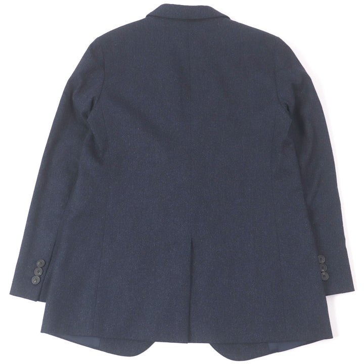 Excellent EMPORIO ARMANI Jacket Black Tag Single Tailored Navy wool mens 42