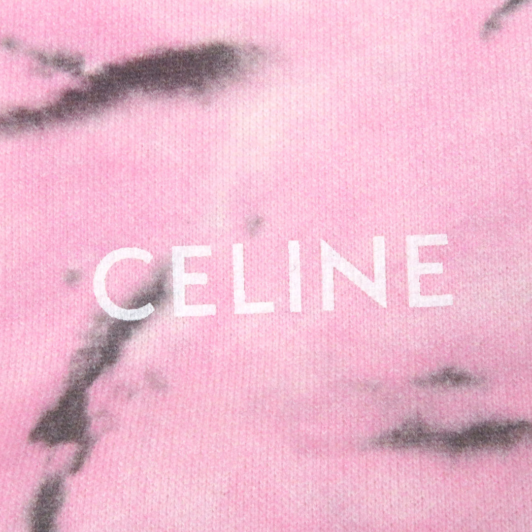 Great CELINE sweat LOOSE TIE DYE SWEAT SHIRT Pink cotton mens S 2Y53C647V