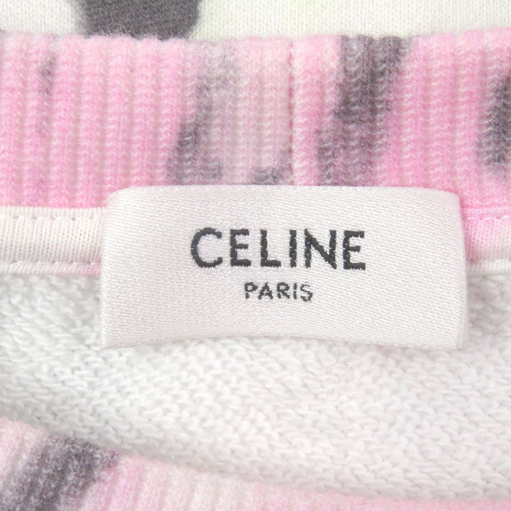 Great CELINE sweat LOOSE TIE DYE SWEAT SHIRT Pink cotton mens S 2Y53C647V
