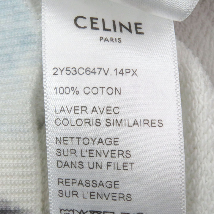 Great CELINE sweat LOOSE TIE DYE SWEAT SHIRT Pink cotton mens S 2Y53C647V