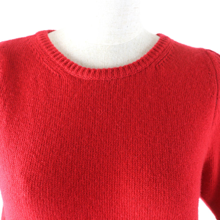 Great CELINE sweater Sulky Embroidery Crew Neck cashmere Women XS 2A65P152I