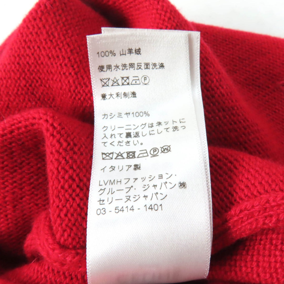 Great CELINE sweater Sulky Embroidery Crew Neck cashmere Women XS 2A65P152I