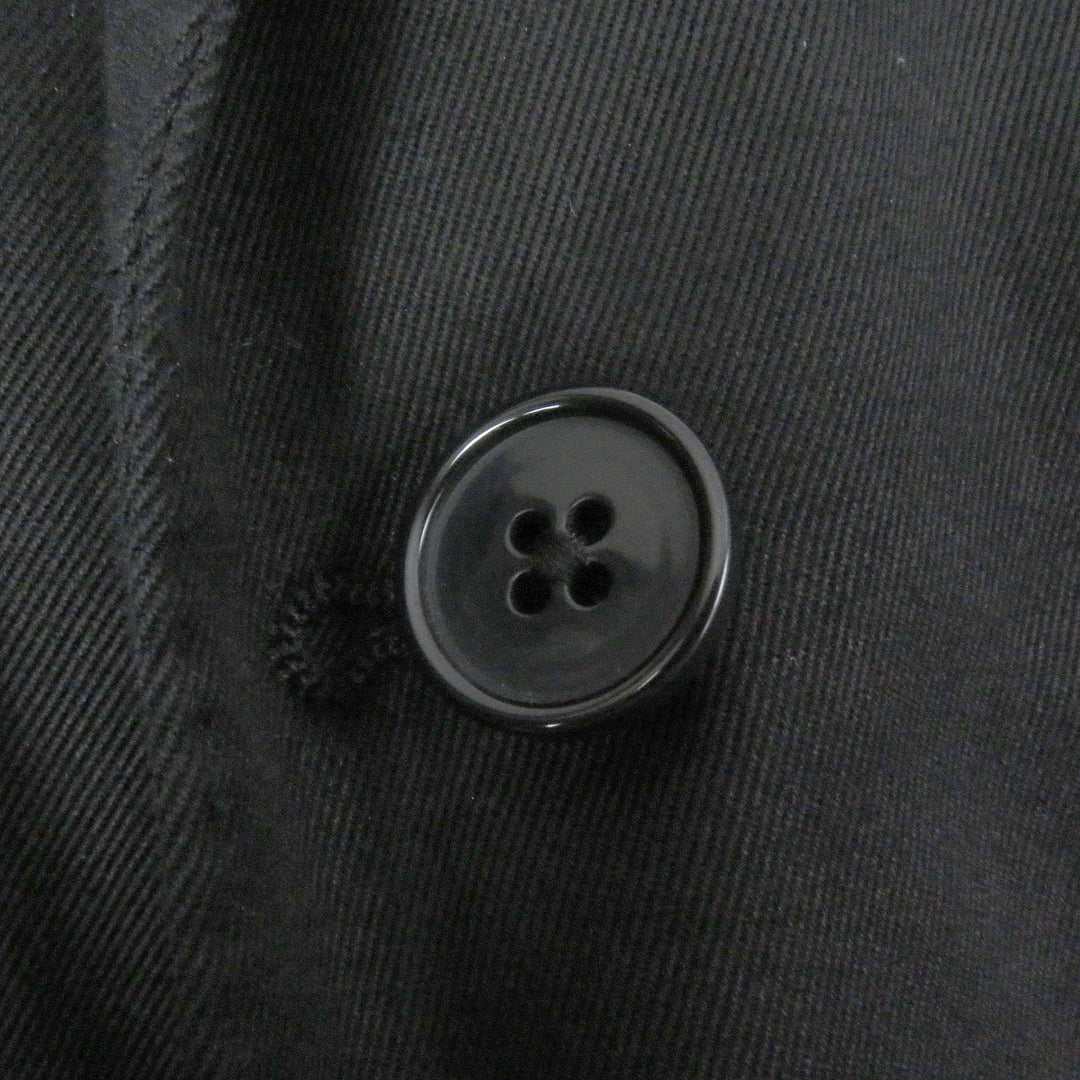 Great LARDINI tailored jacket Single Blazer black cotton mens 52