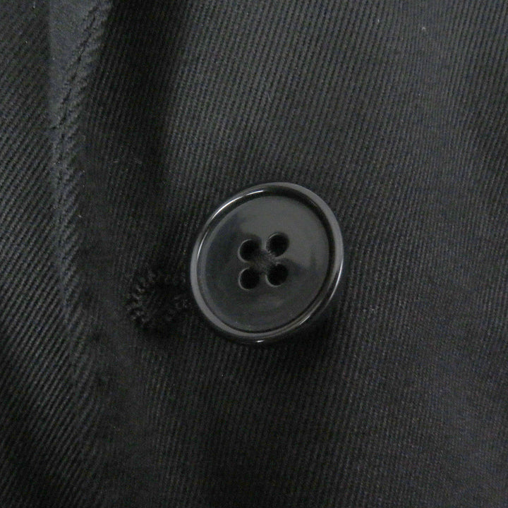 Great LARDINI tailored jacket Single Blazer black cotton mens 52