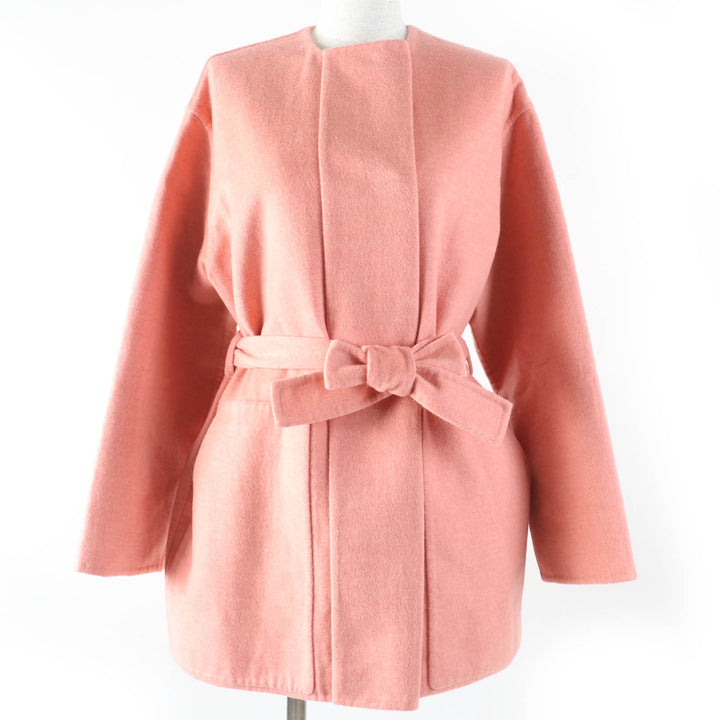 HERMES coat 100% cashmere, double-faced coat, no collarcashmere Women36 2H0122DB