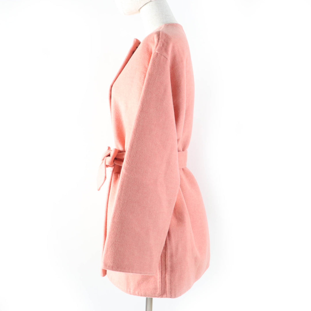 HERMES coat 100% cashmere, double-faced coat, no collarcashmere Women36 2H0122DB