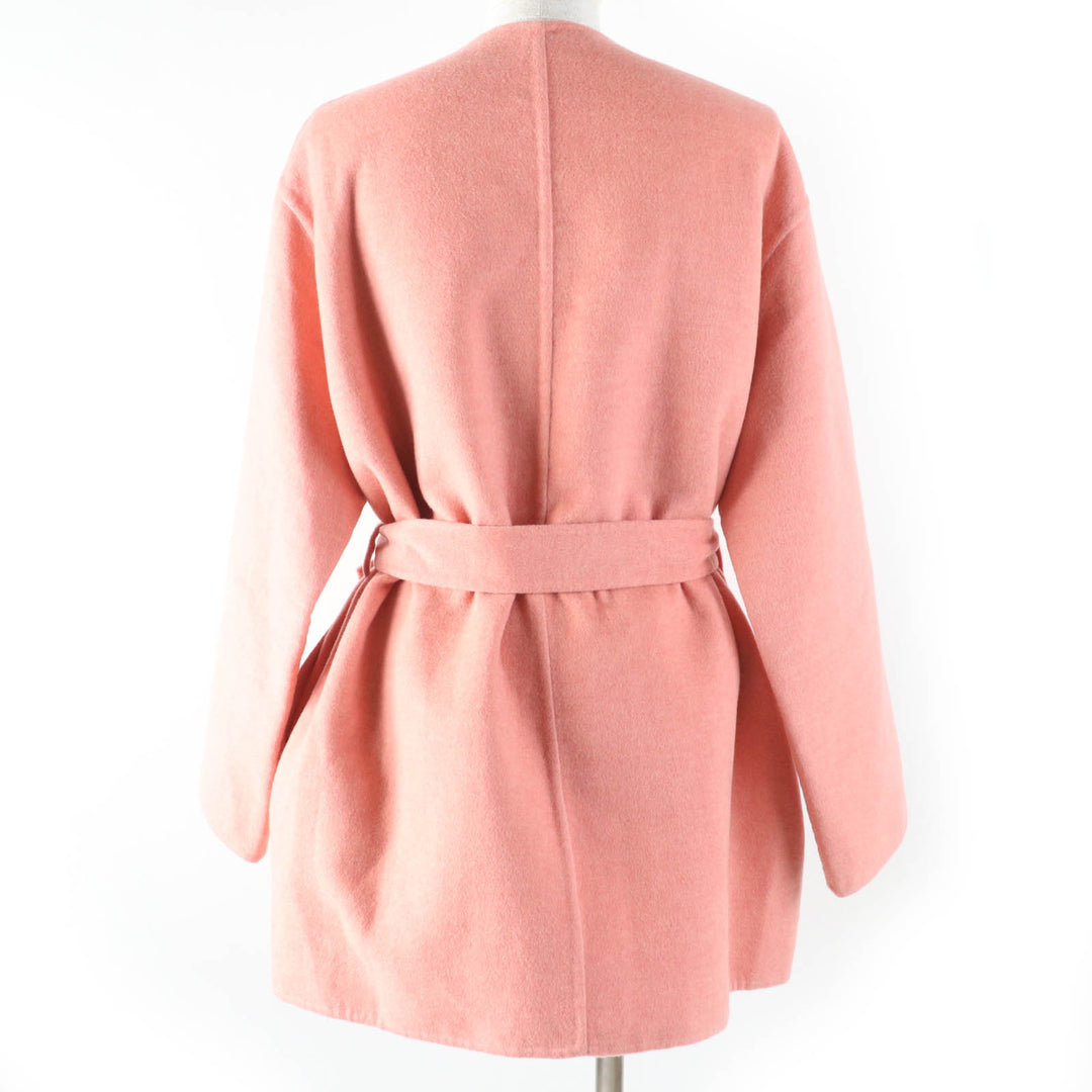 HERMES coat 100% cashmere, double-faced coat, no collarcashmere Women36 2H0122DB
