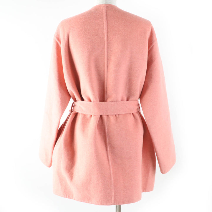HERMES coat 100% cashmere, double-faced coat, no collarcashmere Women36 2H0122DB