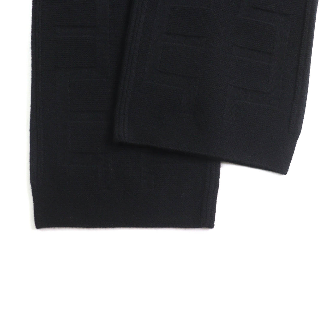Pristine HERMES Pants H motif knit black wool Women 34 2H2407DA