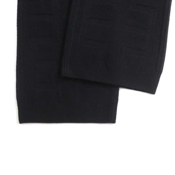 Pristine HERMES Pants H motif knit black wool Women 34 2H2407DA