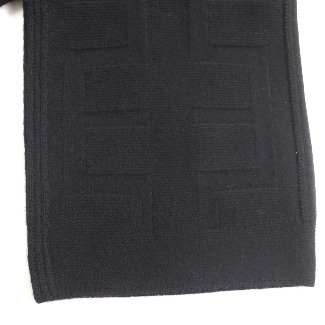 Pristine HERMES Pants H motif knit black wool Women 34 2H2407DA