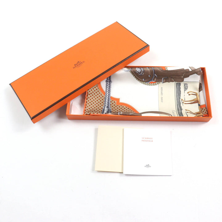 Pristine HERMES scarf Gavroche Twill Carrick a Pomp silk Women