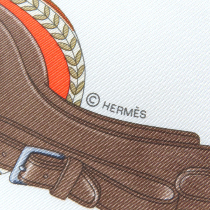 Pristine HERMES scarf Gavroche Twill Carrick a Pomp silk Women
