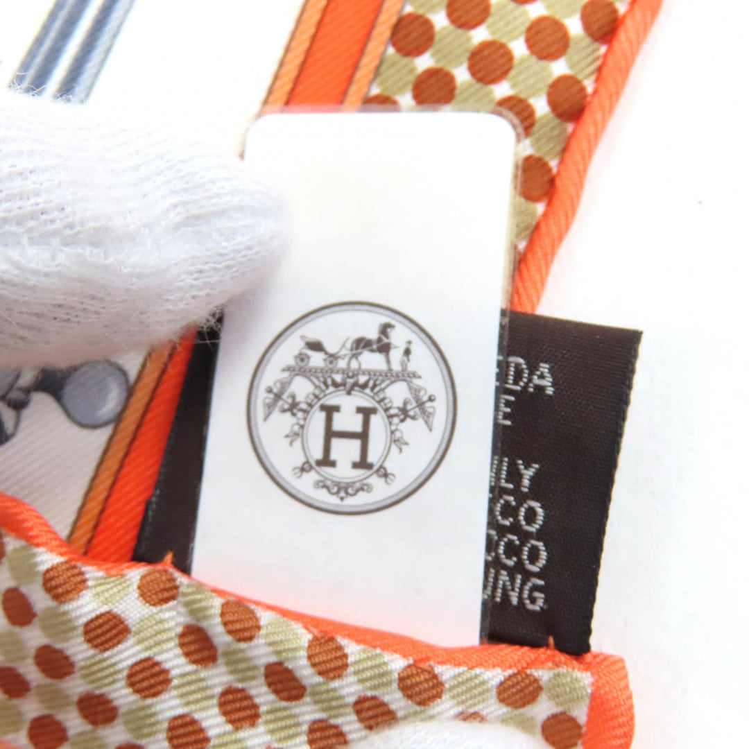Pristine HERMES scarf Gavroche Twill Carrick a Pomp silk Women