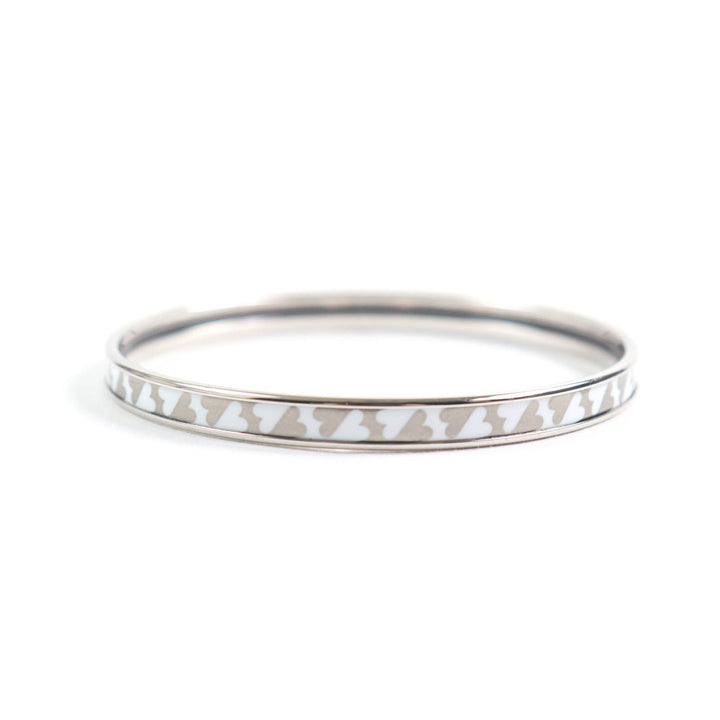 Pristine HERMES Bangle Carte a Joue Current Enamel Bracelet Women