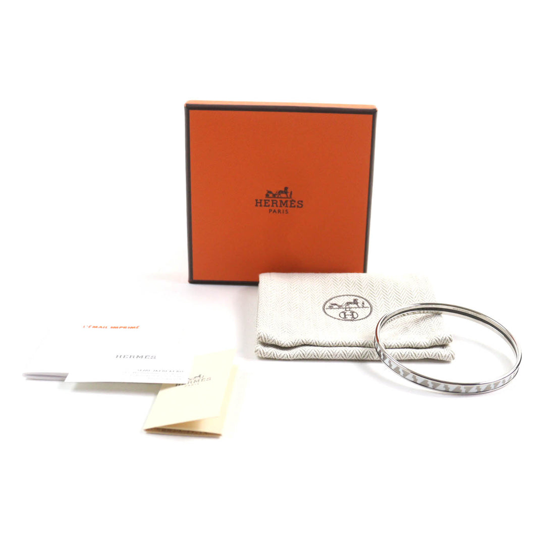 Pristine HERMES Bangle Carte a Joue Current Enamel Bracelet Women