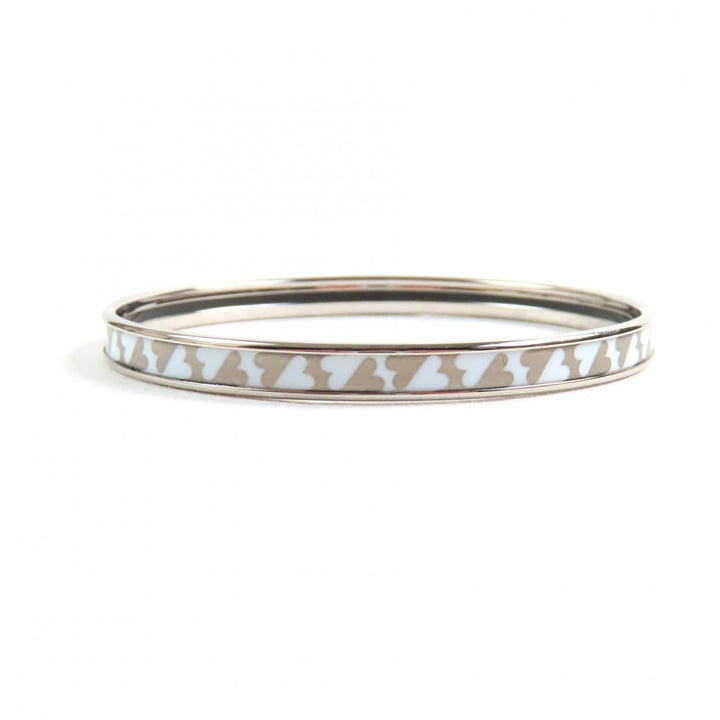 Pristine HERMES Bangle Carte a Joue Current Enamel Bracelet Women