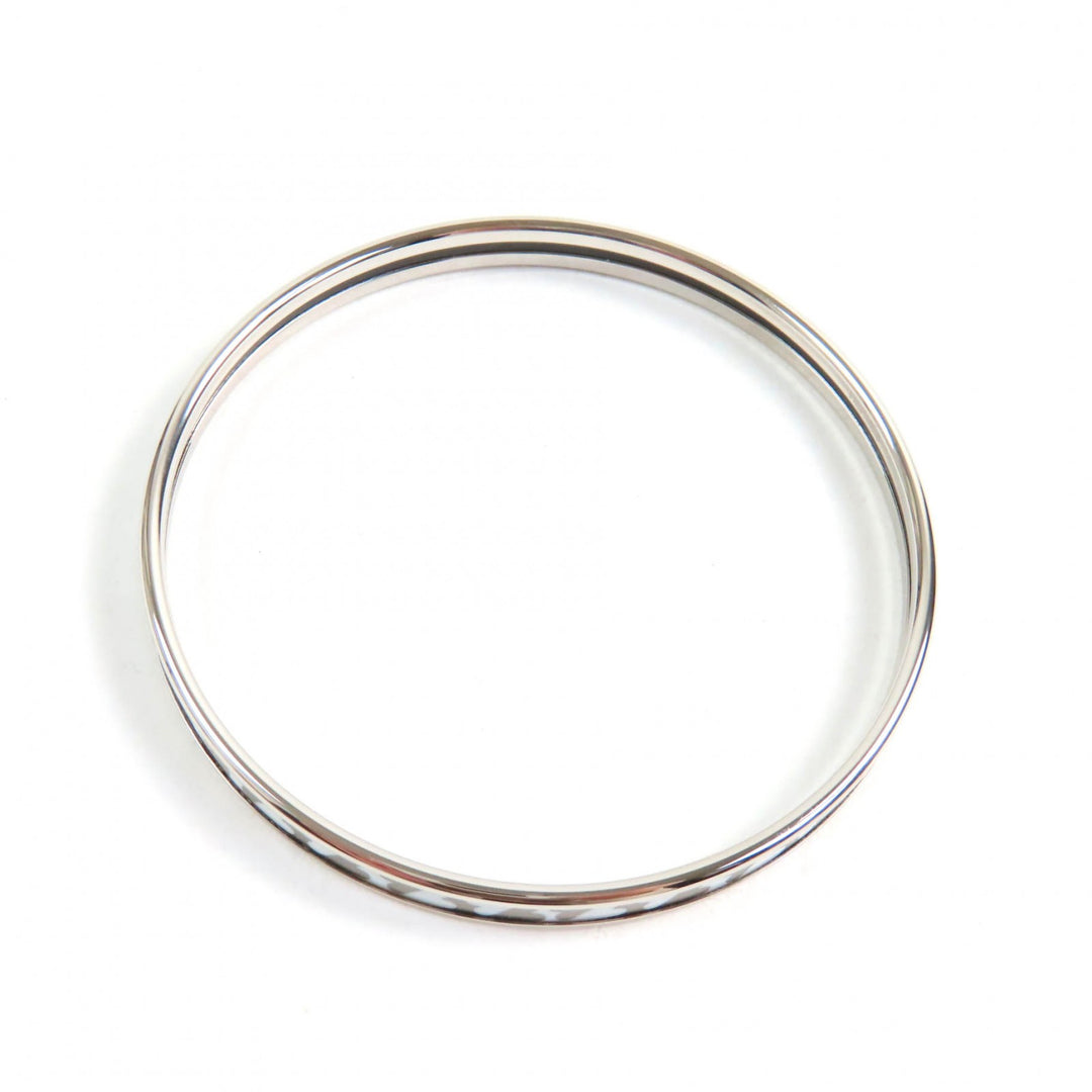 Pristine HERMES Bangle Carte a Joue Current Enamel Bracelet Women