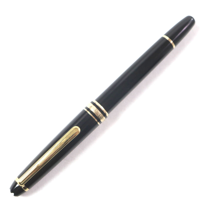 Very Good MONTBLANC fountain pen Meisterstück Classic white star black 14K mens