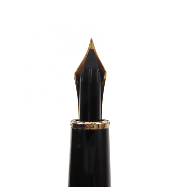 Very Good MONTBLANC fountain pen Meisterstück Classic white star black 14K mens