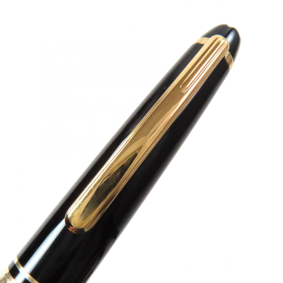 Very Good MONTBLANC fountain pen Meisterstück Classic white star black 14K mens