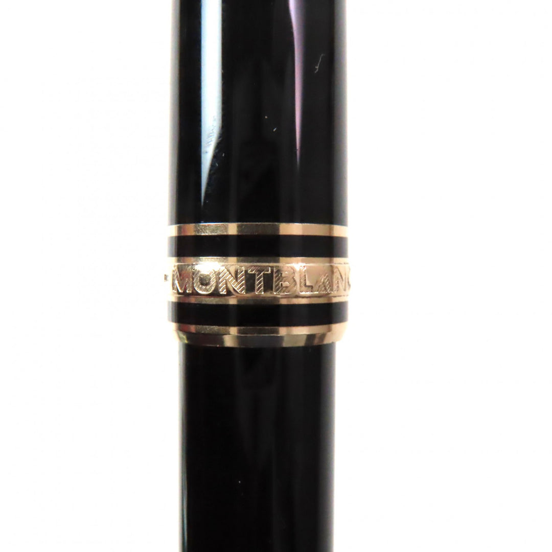 Very Good MONTBLANC fountain pen Meisterstück Classic white star black 14K mens